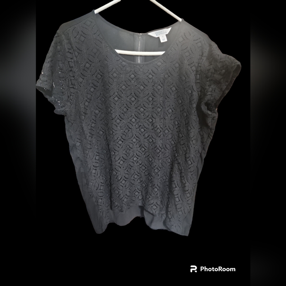 Market & Spruce, Black blouse, XL